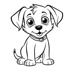 Fototapeta premium Dog coloring pages Png