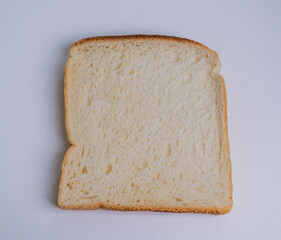 Sliced ​​bread, close-up, white background