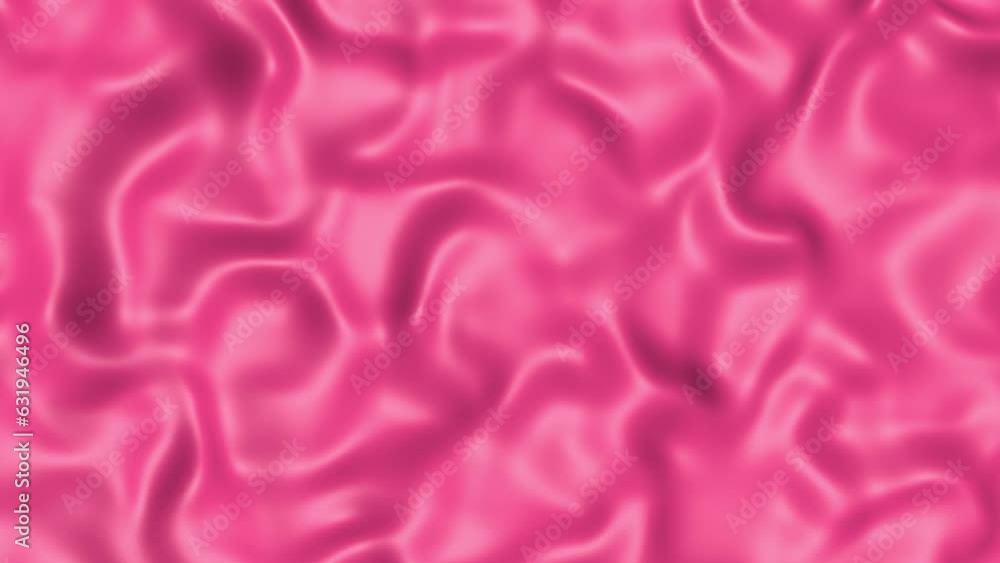 Poster pink abstract background in the form of liquid or fabric waves. video footage or intro. rendering an