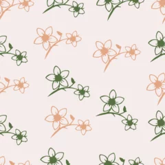 Cute flower seamles pattern. Ideal for printing on fabric or paper for wallpapers, textile, wrapping