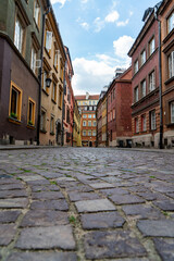 Old Town Street In Warsaw, Poland