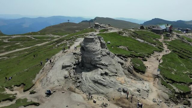 Sfinxul din Bucegi.
The Sphinx is a natural rock formation in the Bucegi Natural Park. Romania