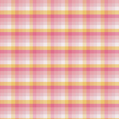 Pink yellow pastel tartan seamless pattern background from a variety squares
