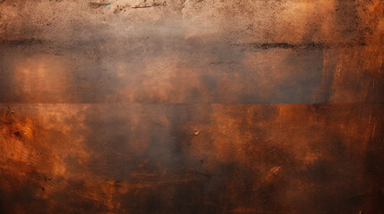 Copper Inferno A Fiery Abstract Background with a Rusted Metal Surface and Embers AI Generative
