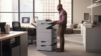 A modern photocopier in the office environment
