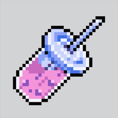 Pixel art illustration Boba. Pixelated Boba. Boba drink icon pixelated for the pixel art game and icon for website and video game. old school retro.