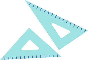 三角定規のイラスト（set square）
