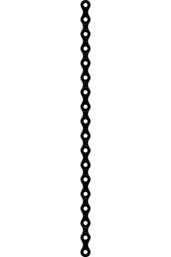 Silhouette of the Chain for Motorcycle, Bike or Bicycle, Machinery, for Art Illustration, Logo Type, Pictogram, Website or Graphic Design Element. Vector Illustration  