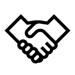 握手している手のベクターアイコン