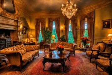 Fototapeta na wymiar luxury livingroom