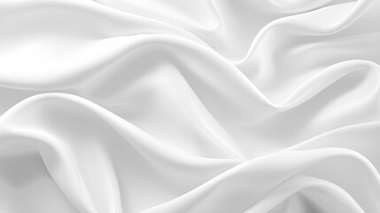 White luxury fabric background Generative ai
