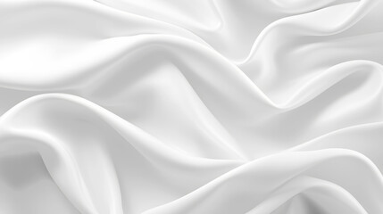 Obraz premium White luxury fabric background Generative ai