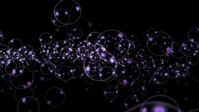 Cool Blue Sparkling Bubbles - Flying Transition - Abstract background or overlay animation. Blend with your footage as ADD, SCREEN, OVERLAY etc