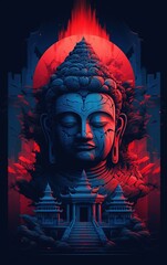 Enlightened Bliss Capturing Buddha Peace in Design Buddha Calm An Artistic Tribute to Inner Peace