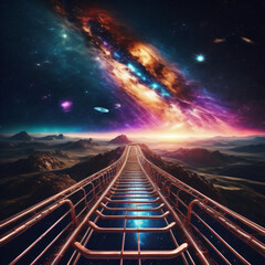Roller Coaster in Outer Space