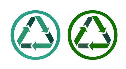 reduce reuse recycle icon green