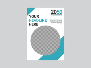 Professional corporate book cover template