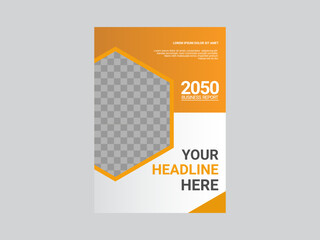 Professional corporate book cover template