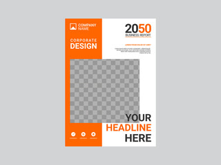 Modern business annual report template