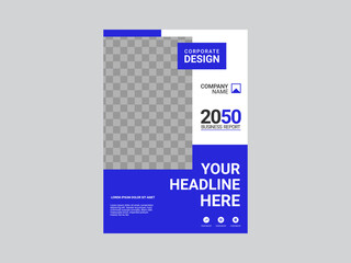 Obraz premium Modern business annual report template