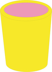 yellow bucket with paint