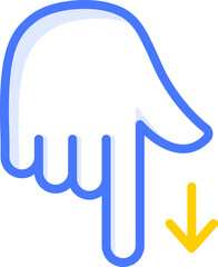 index pointing down icon emoji