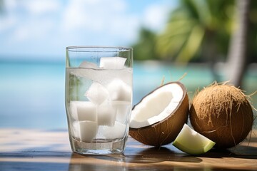 Refreshing Coconut Water, Generative A