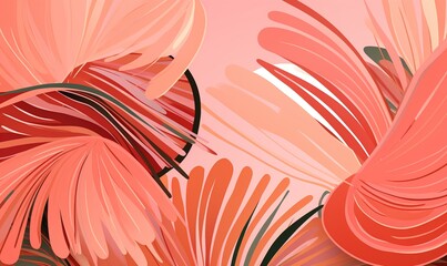 Nature Canopy Tropical Leaves Backdrop Tropical Serenity Tranquil Leaves Background