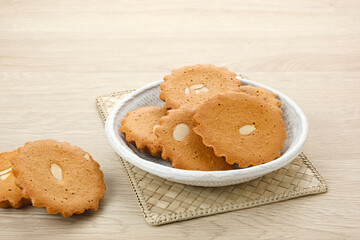 Ontbijtkoek, traditional Dutch spice bread, with butter and cinnamon
