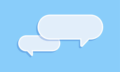 Blank Speech Bubble Banners