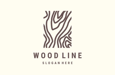 wood logo design vector template.creative wood symbol