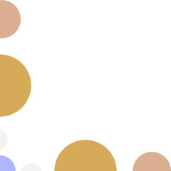 Colorful Circles in Different Shapes. Can be used as a Border Design.