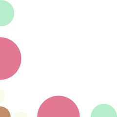 Colorful Circles in Different Shapes. Can be used as a Border Design.