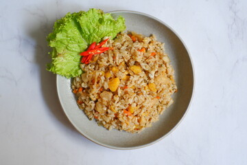 Fried rice with vegetables