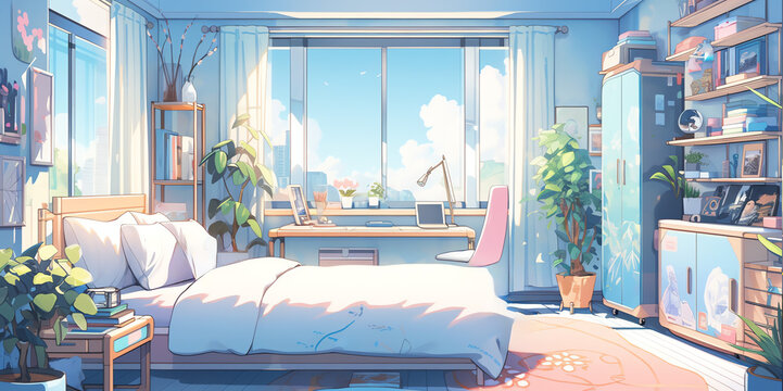 TRPGやゲームの背景として使える部屋