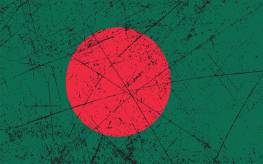 original and simple Bangladesh flag isolated vector in official colors and Proportion Correctly