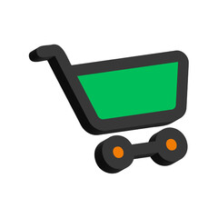 3D Illustration of Cart Isolated on White Background
