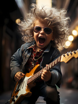 kid with guitar