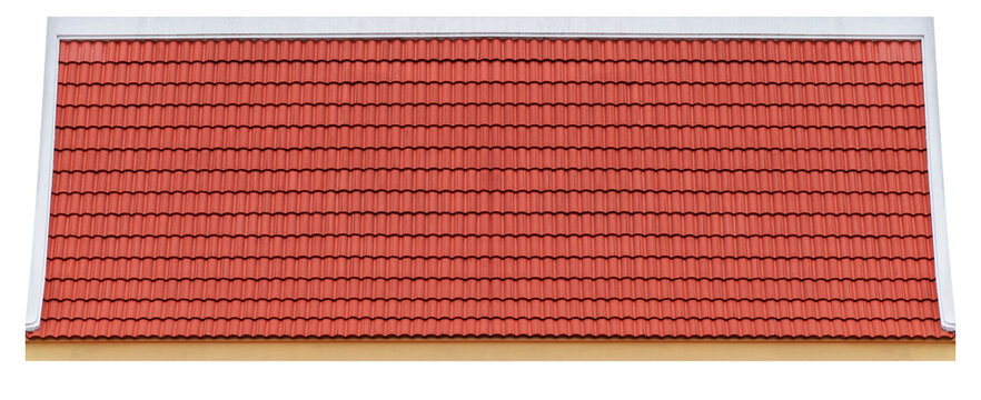Mockup temple roof orange tile pattern
