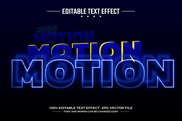 Motion 3D editable text effect template