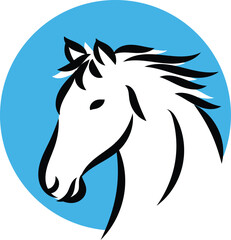 horse logo design 