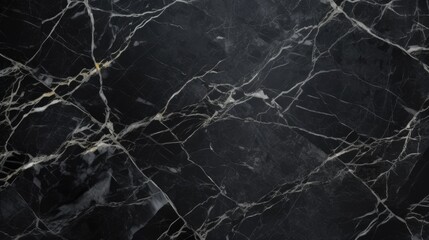 Cracked Black Marble Background