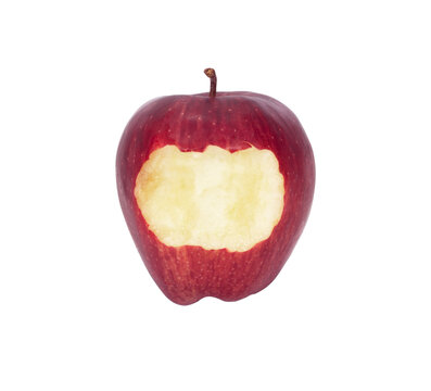 bitten apple isolated on transparent.PNG file format