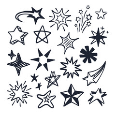 various unique star icon shapes