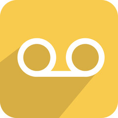 Fototapeta na wymiar Vector record icon on yellow button