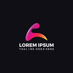 Obraz premium Modern Creative A letter logo template