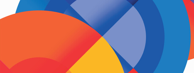 Obraz premium Circle trendy minimal geometric abstract background. Vector Illustration For Wallpaper, Banner, Background, Card, Book Illustration, landing page