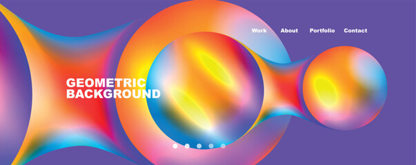 Trendy simple circle gradient abstract background. Vector Illustration For Wallpaper, Banner, Background, Card, Book Illustration, landing page