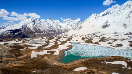 Pensi La also known as Penzi La, mountain pass 4,400 m. between Suru valley and Zanskar valley, Ladakh region, India.