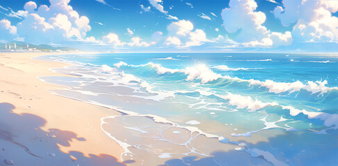 TRPGやゲームの背景として使える砂浜